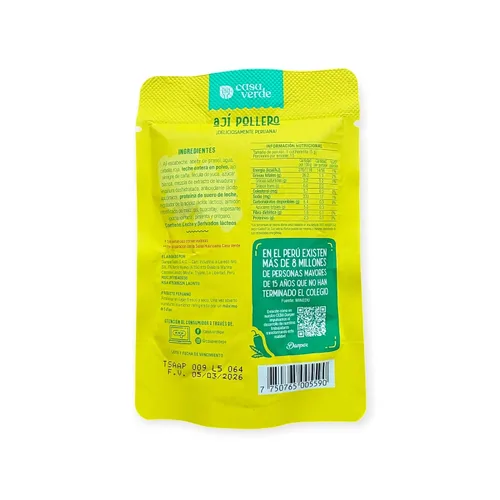 Miniatura 2 de Casa Verde Aji Pollero Peruano, salsa de chile, (3.53 onzas), sabor tradicional peruano, condimento peruano