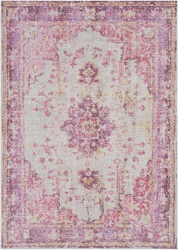Miniatura 3 de Hauteloom Laureldale Alfombra de Área de Estilo Oriental Tradicional Desgastada y Desteñida para Sala de Estar - Estilo Granja de Medallón Vintage