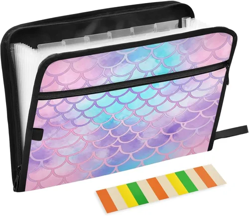 Miniatura 35 de Gredecor 13 Pockets File Folder Organizer A4/Letter Water Resistant Document Bag with Zipper Filing Folder Expanding File Pouch Storage for School