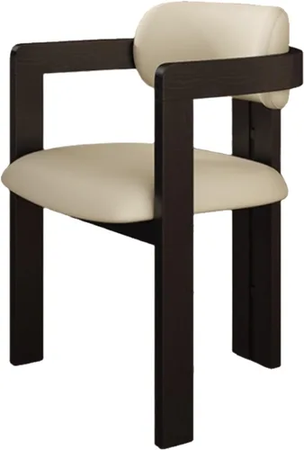 Miniatura 27 de Juego de sillas de comedor de madera, sillas de comedor modernas, silla de cocina tapizada, silla auxiliar de granja con brazos, para sala de estar