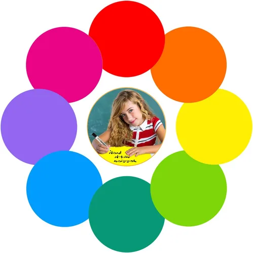 Puntos Círculos Coloridos de Borrado en Seco, Pegatinas Removibles de Pizarra Blanca, Calcomanías de Pared para Escuela, Aula, Profesores,