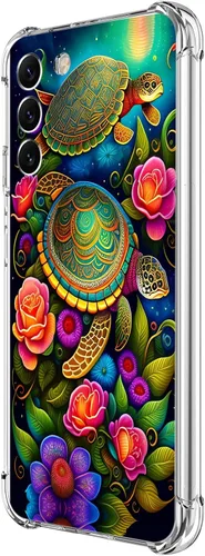 Miniatura 49 de Funda para Galaxy S23, diseño de mariposas azules, rosas, protección contra caídas, a prueba de golpes, de cuerpo completo, resistente a