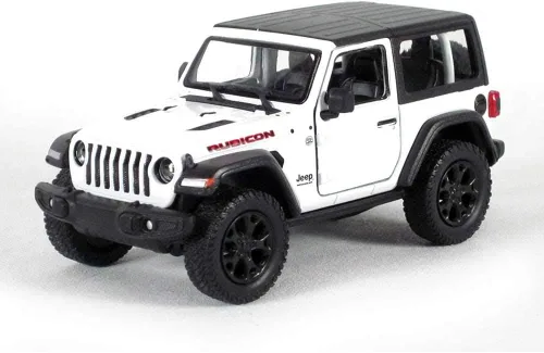 Miniatura 11 de KiNSMART - Jeep Wrangler Rubicon Off Road 4 x 4 5 pulgadas, escala 1:34, modelo de réplica de auto de juguete