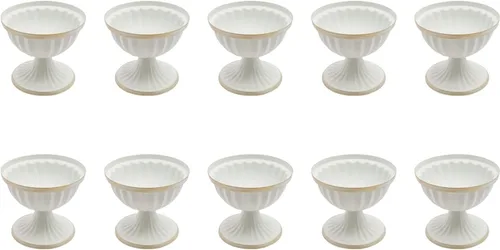 Miniatura 19 de Juego de 10 portavelas de metal dorado de 10.2 pulgadas de alto, florero, arreglo floral, candelabro, candelabro, portavelas para bodas, fiestas