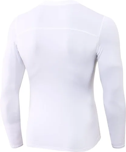 Miniatura 2 de Camiseta de compresión para hombre, de manga larga, atlética, para entrenamiento, camiseta deportiva activa, camiseta interior de ajuste seco