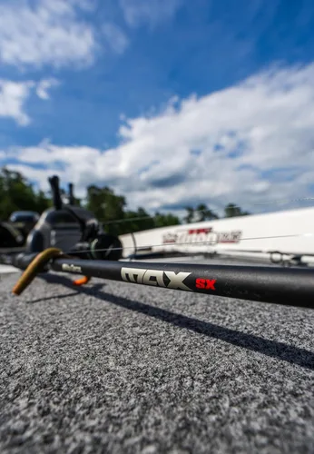 Miniatura 10 de Abu Garcia Combo de carrete giratorio y caña de pescar Max SX