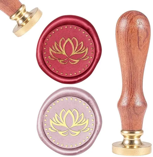Miniatura 7 de CRASPIRE Sello de cera, sellos de sellado de cera, sello de cera vintage, sello de madera retro, sello de latón extraíble, mango de madera