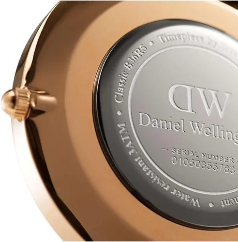 Miniatura 6 de Daniel Wellington Reloj clásico de tela de oro rosa (poliéster)