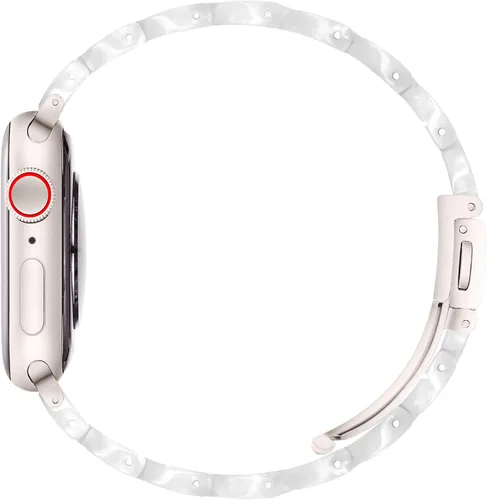 Miniatura 4 de Compatible con Apple Watch Band de 1.614 in, 1.575 in, 1.496 in o 1.929 in, 1.772 in, 1.732 in, 1.654 in, correa de repuesto de resina ligera Oval
