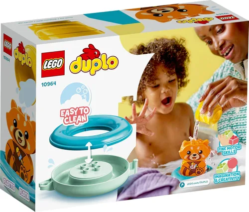 Miniatura 6 de LEGO DUPLO Bath Time Fun: Juguete de baño flotante Red Panda 10964 para bebés y niños pequeños de 1,5 años de edad, juguetes de agua para bañera