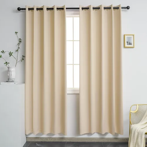Miniatura 51 de YGO - Cortinas verdes de 183 cm de ancho por 213 cm de largo para dormitorio - Cortinas opacas con ojales en la parte superior, extra anchas