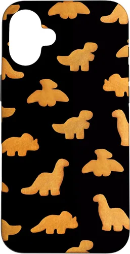 Miniatura 23 de Patrón de pepitas de pollo para iPhone XR Dinos Estuche negro realista divertido Dino