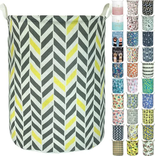 Miniatura 8 de Merdes - Cesta plegable impermeable de 19.7 pulgadas, cesta de ropa sucia, organizador de almacenamiento de lino para colección de juguetes
