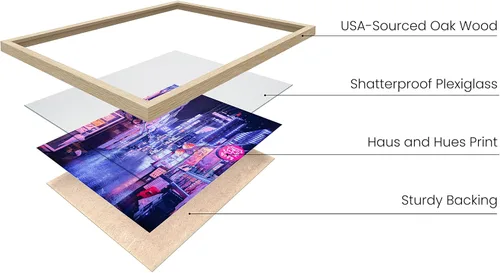 Miniatura 2 de RipGrip Arte de pared de neón, póster de ciudad de Seúl Corea, decoración de dormitorio para niños adolescentes, pósteres estéticos