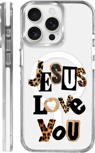 Miniatura 49 de Funda para iPhone 13/14 [compatible con Magsafe], funda magnética transparente de silicona a prueba de golpes con patrón de versículos de la Biblia