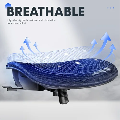 Miniatura 6 de FLEXISPOT Silla de oficina ergonómica con reposapiés, silla de computadora de malla de respaldo alto, sillas de escritorio para oficina en casa