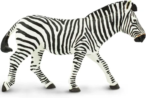 Safari Ltd. Figura de cebra – Figura detallada de plástico de 5.85 pulgadas – Divertido juguete educativo para niños, niñas y niños a partir de 1 año