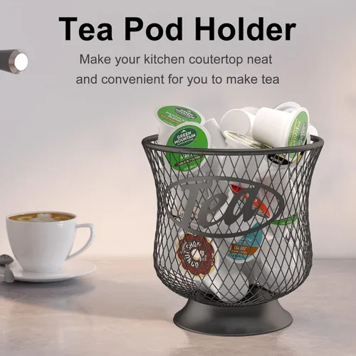 Miniatura 4 de ITHSKUILL Soporte para Cápsulas de Té, Organizador de Tazas K Resistente, Almacenamiento de Gran Capacidad de Tazas K para Cápsulas de Espresso