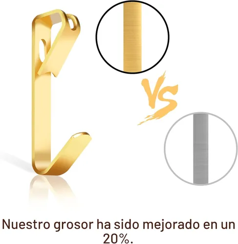 Miniatura 3 de Kit de 184 piezas para colgar cuadros, colgadores de cuadros de 20lb, 30lb y 50lb, ganchos metálicos para colgar cuadros con clavos, en paneles