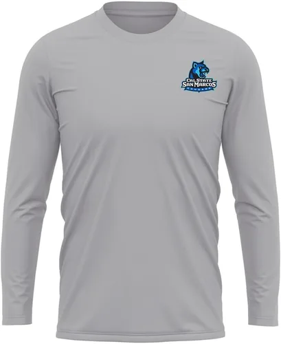 Miniatura 316 de Camisa deportiva de manga larga oficial de la NCAA Collegiate para hombre, con logotipo en el pecho izquierdo, colección Athletic Heather