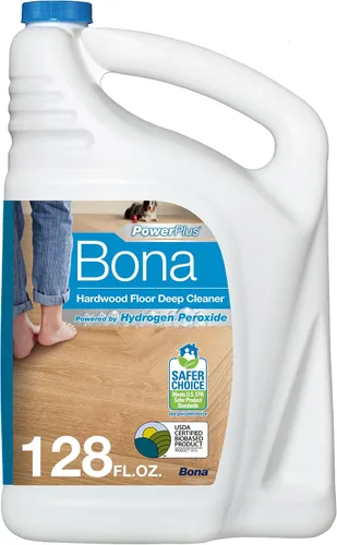 Bona PowerPlus - Recambio de limpiador profundo para pisos de madera dura, 128 onzas líquidas, repuesto para trapeadores Bona y botellas de spray,