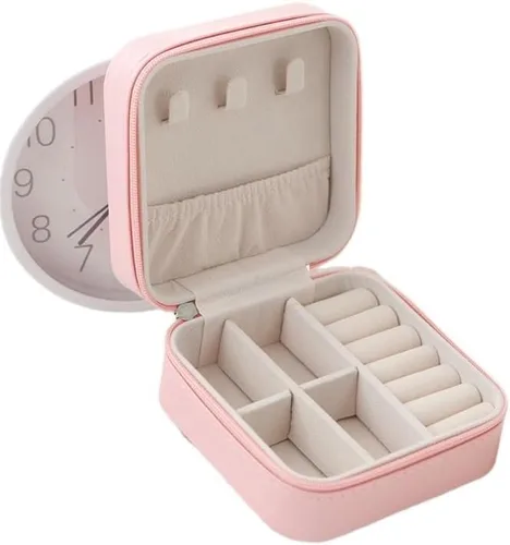 Miniatura 10 de joyero Caja De Almacenamiento De Cuero Para Pendientes, Organizador De Joyas, Estuche De Joyería De Viaje, Tamaño Pequeño, Venta Al Por Mayor joyas