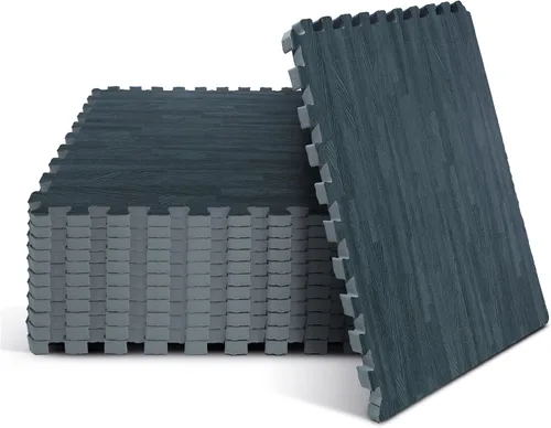 Miniatura 8 de Yes4All Alfombrillas Entrelazadas de EVA, Baldosas de Suelo tipo Rompecabezas, Acolchado de Suelo de Espuma con Borde para Muebles, Espacio