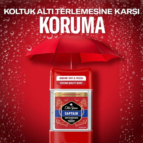 Miniatura 8 de Old Spice Desodorante antitranspirante Captain - stick para hombres 2.4 fl oz