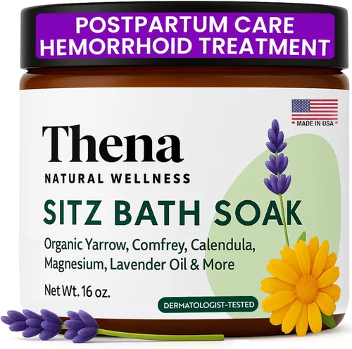Mejor baño de asiento orgánico para el cuidado posparto y elementos esenciales posparto, tratamiento natural para hemorroides para mujeres y madres