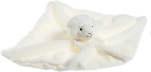 Miniatura 6 de Apricot Lamb Manta de felpa de lujo de oveja blanca de cordero blanco, manta de seguridad con animales de peluche, manta de personaje para el cuarto