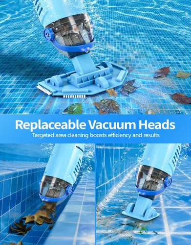 Miniatura 4 de KimPump - Aspiradora inalámbrica de piscina con 4 bolsas de filtro, adecuada para filtración de impurezas ultrafina, aspiradora de mano de 20.5 GPM