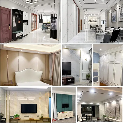 Miniatura 2 de Tira de bordes autoadhesiva para moldura y pared de 16.4 ft, acabado de espejo metalizado de acero inoxidable 201, adorno decorativo para puerta