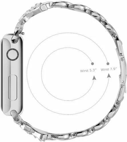 Miniatura 5 de SaNgaiMEi Correa compatible con Apple Watch Ultra Band de 1.929 in 1.772 in 1.732 in 1.654 in 1.614 in 1.575 in 1.496 in Correa de acero inoxidable