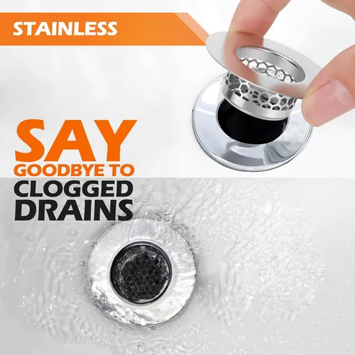 Miniatura 4 de Colador para Lavabo de Baño, Colador de Drenaje para Lavabo de Bañera, Atrapapelos para Lavandería, Pila de Trapeador, Utilidad, Fregadero
