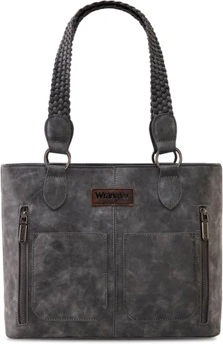 Miniatura 12 de Wrangler Bolso de mano desgastado para mujer, bolso occidental con múltiples bolsillos, bolso de mano y bolso de hombro