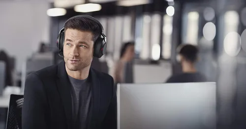 Miniatura 9 de Jabra Evolve2 85 - Auriculares inalámbricos para reuniones de video, llamadas telefónicas, música, soporte de auriculares de carga para una fácil
