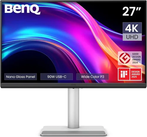 Miniatura 11 de BenQ MA270U Monitor 4K 3840x2160 de 27" para MacBook® Pro/Air, Dual USB-C, entrega de energía de 90 W, combinación de color Mac, concentrador USB