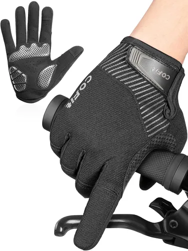 COFIT Guantes de ciclismo antideslizantes para hombres y mujeres, guantes transpirables para pantalla táctil, guantes de bicicleta de montaña para