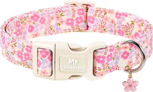 Miniatura 8 de MR.CHUBBYFACE· Collar de perro de primavera y verano, lindos collares de perro de limón verde, collar ajustable de tela natural suave para perros
