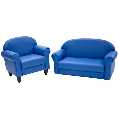 Children's Factory As We Grow - Silla y sofá color azul, CF805-309, asiento flexible para aula, decoración de guardería infantil, muebles de sala de