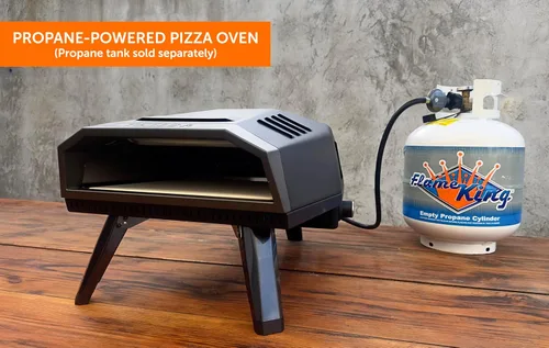 Miniatura 6 de Flame King TANUR - Horno de pizza de propano portátil de 12 pulgadas para exteriores, para campamento, patio trasero y portón trasero, múltiples