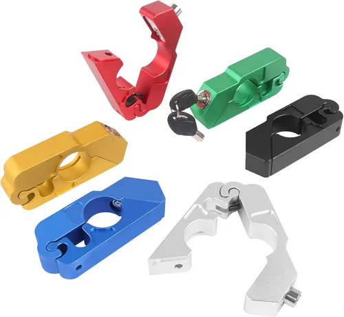 Miniatura 4 de BAIONE Candado de Agarre para Manillar de Motocicleta, Candado de Seguridad del Acelerador, Antirrobo para Scooters, Compatible con ATV, Rojo