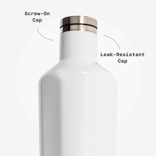 Miniatura 5 de Botella de agua aislada Corkcicle Classic Canteen - Taza reutilizable de acero inoxidable - Triple aislamiento - Mantiene las bebidas frías durante