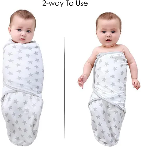 Miniatura 7 de Juego de saco de dormir para bebé con gorro para bebés de 0 a 3 meses, paquete de 3 unidades, algodón suave para recién nacidos, para niñas y niños