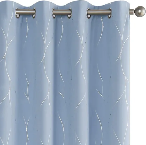 Miniatura 53 de BUHUA - Paneles de cortinas opacas para sala de estar, cortinas grises con aislamiento térmico, cortinas de ventana para dormitorio - 72 pulgadas