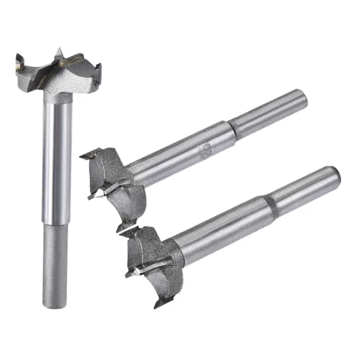 Miniatura 10 de uxcell Forstner - Brocas de taladro para madera, 0.906 in, 0.945 in, 0.984 in de diámetro, sierra de agujero de carburo, punta de acero de aleación