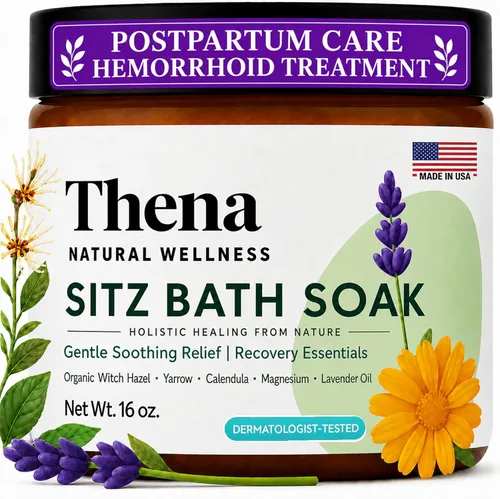 Mejor baño de asiento orgánico para el cuidado posparto y elementos esenciales posparto, tratamiento natural para hemorroides para mujeres y madres