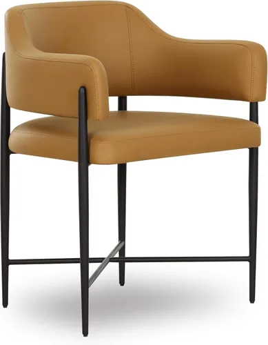 Miniatura 7 de Tov Furniture Sezanne Silla de comedor (crema, cuero vegano)