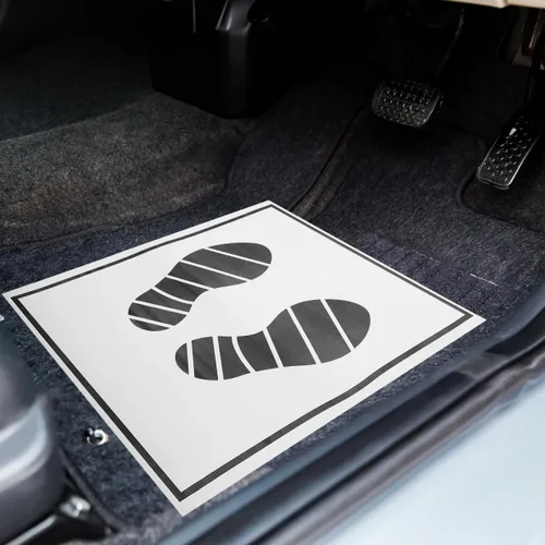 Miniatura 8 de 25 alfombrillas de papel desechables para automóviles y vehículos, alfombrillas de papel desechables para detalles de automóviles, cubiertas