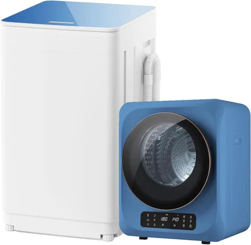 Miniatura 14 de Auertech Portable Washer and Dryer Combo Set, 14 lbs Fully Automatic Washing Machine & 1.5 Cu.Ft Portable Clothes Dryers, Built-in Drain Pump